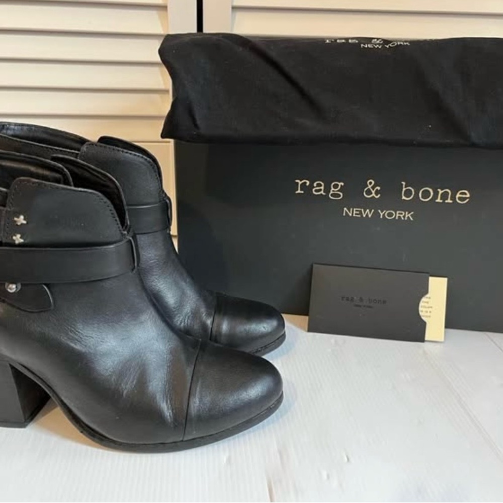 Authentic Rag & Bone Harrow Ankle Boots with box dustbag (worn once) size 7.5